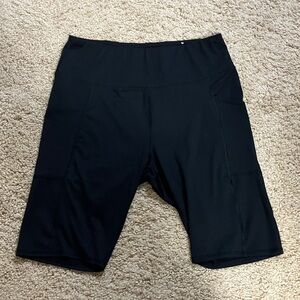 Maurices Black Biker Shorts, long length